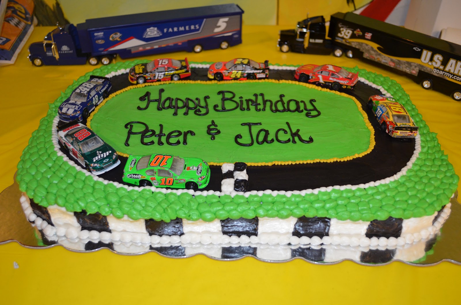 NASCAR Race Car Birthday Cakes