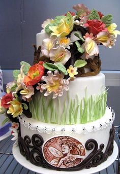 Nature Inspired Wedding Cake Nature Inspired Wedding Cake