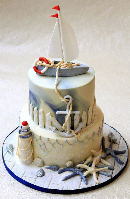 Nautical Boat Cake