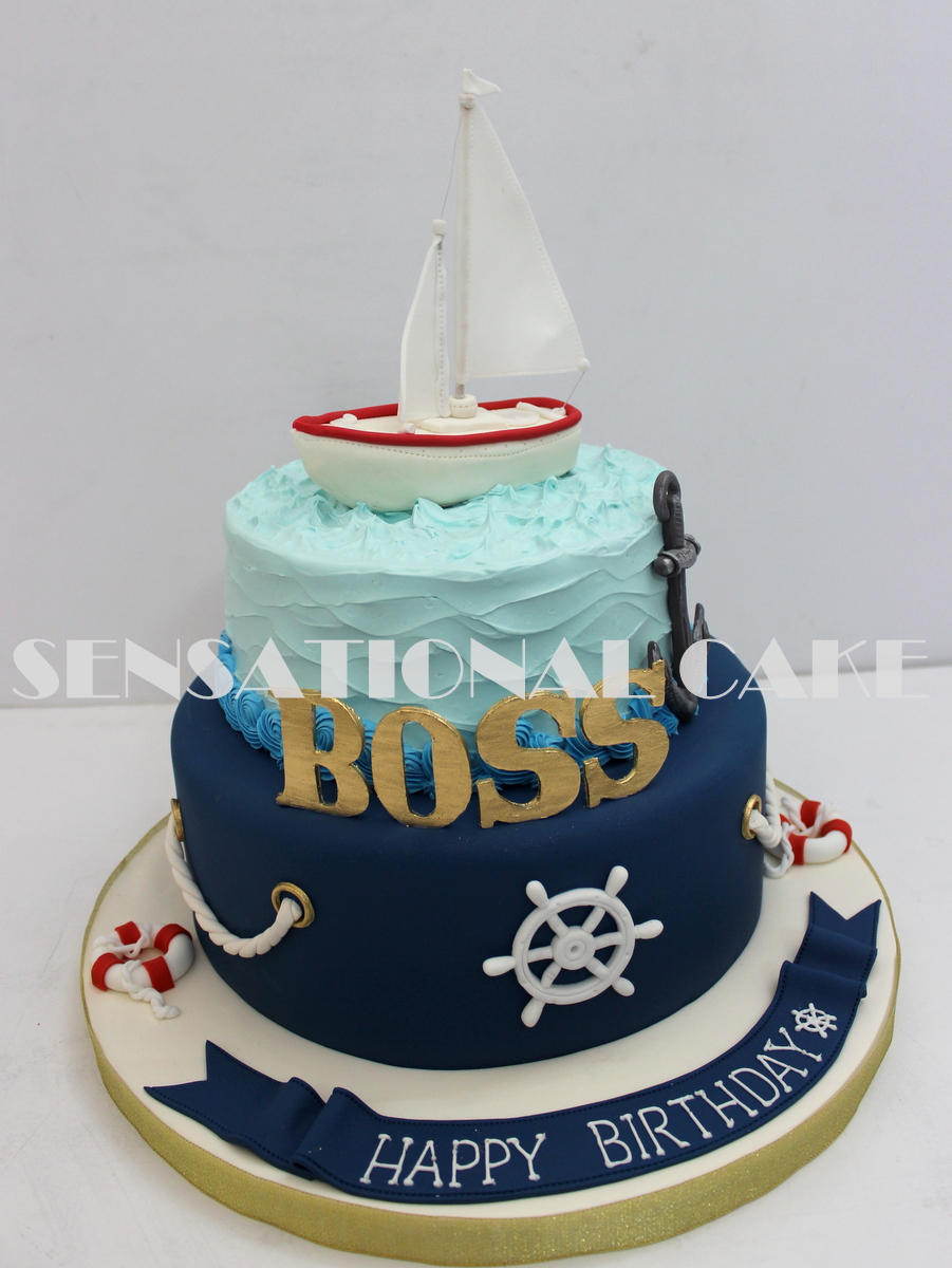 Nautical Theme Birthday Cake