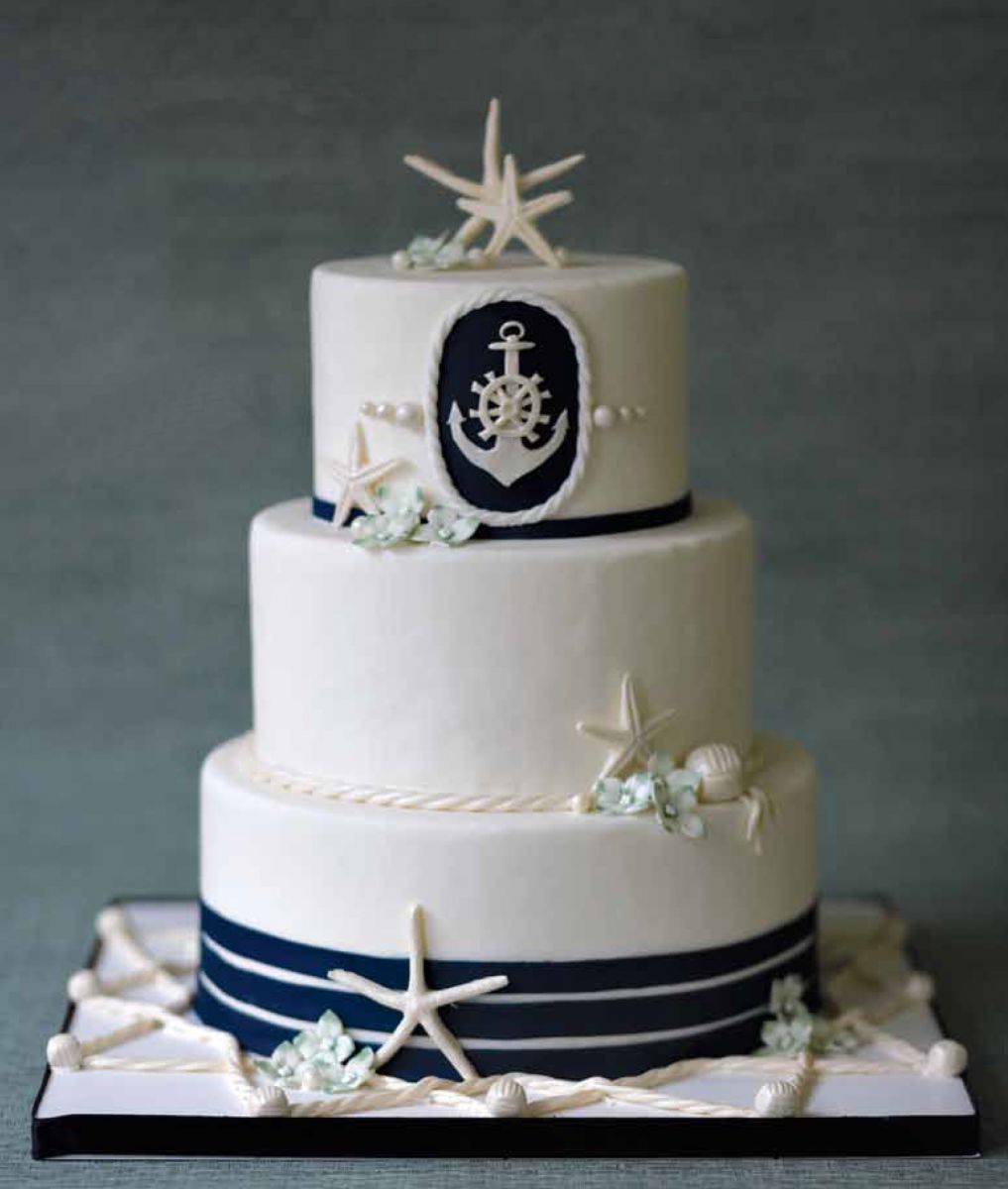 Nautical Wedding Cake Designs