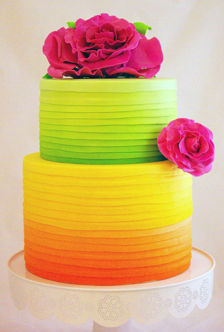 Neon Wedding Cake