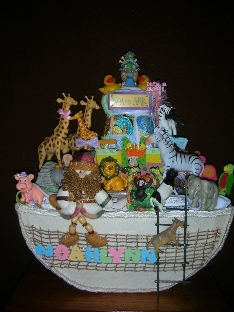 Noah's Ark Diaper Cake Instructions