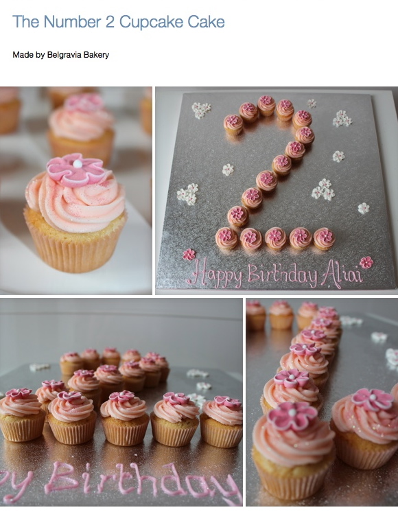 Number 2 Shaped Cupcake Cakes Number 2 Shaped Cupcake Cakes