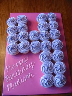 Number 4 Cupcake Cake Number 4 Cupcake Cake