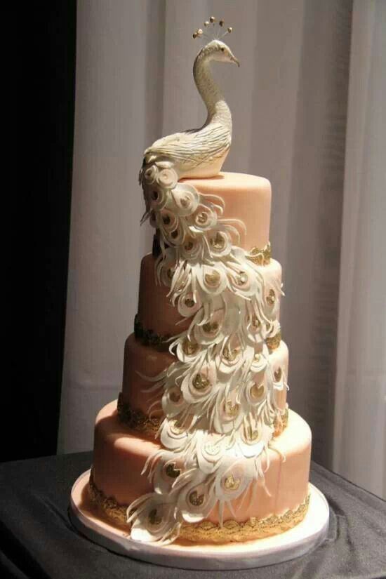 Peacock Wedding Cake