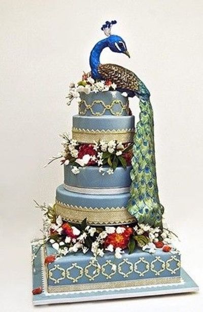 Peacock Wedding Cake Peacock Wedding Cake