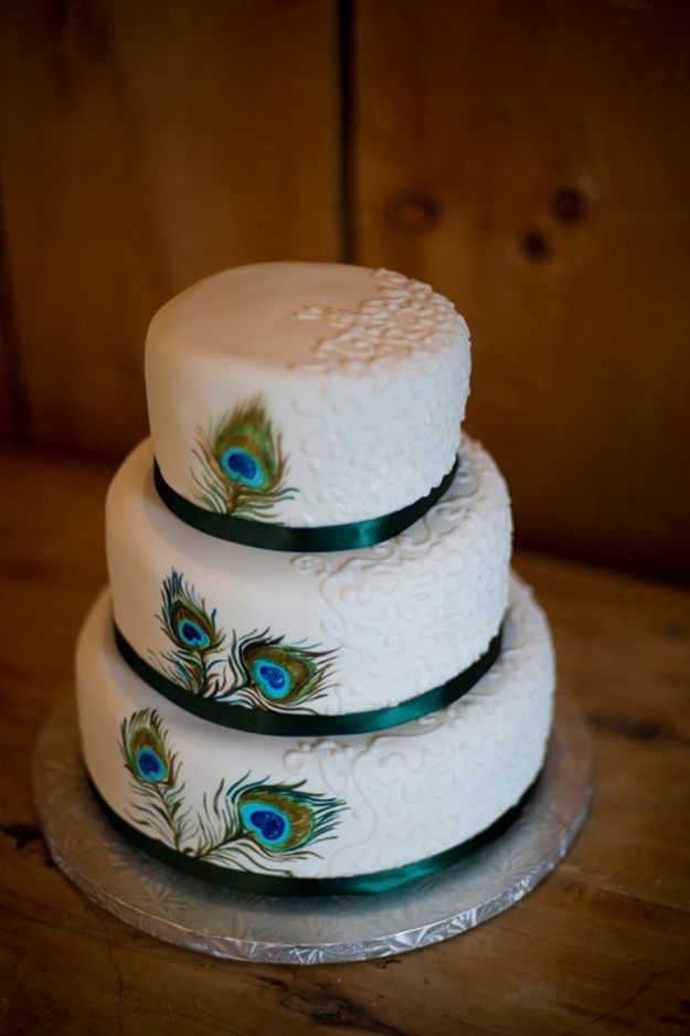 Peacock Wedding Cake