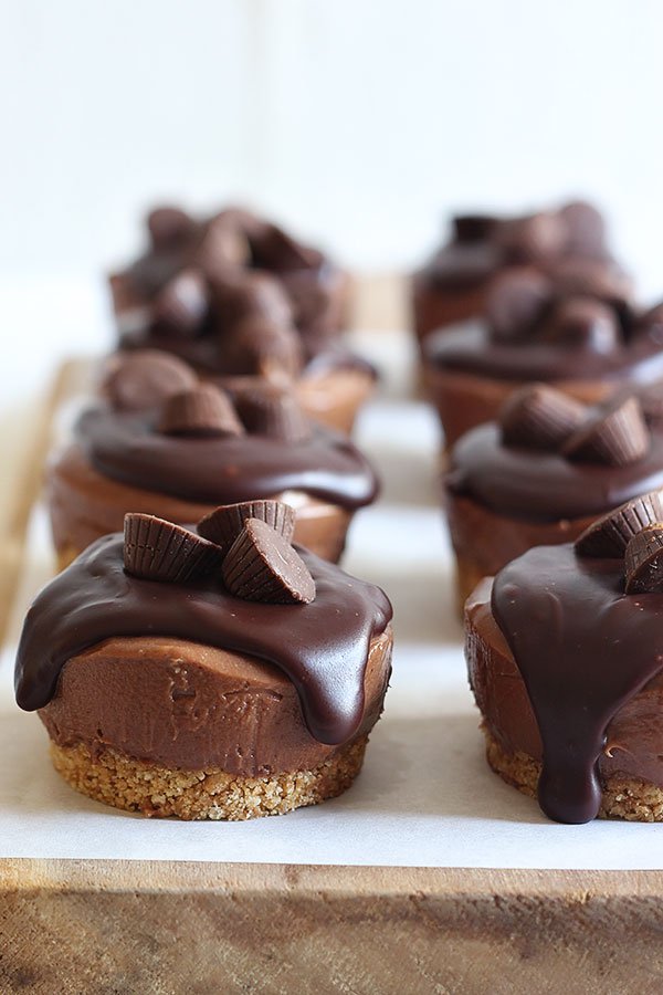 Peanut Butter No-Bake Mini Cheesecakes Peanut Butter No-Bake Mini Cheesecakes