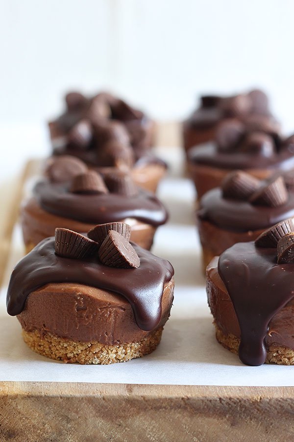 Peanut Butter No-Bake Mini Cheesecakes