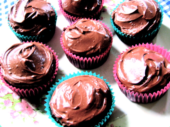 Pink and Chocolate Cupcakes
