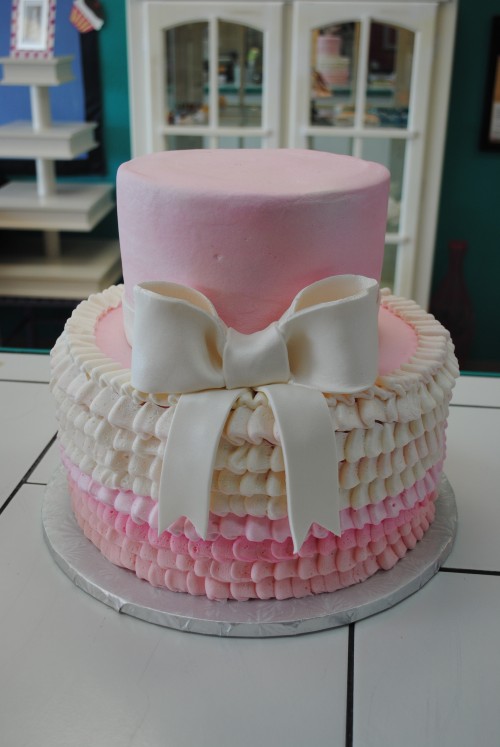 Pink Baby Shower Cake