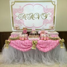 Pink Gold and Pearls Baby Shower