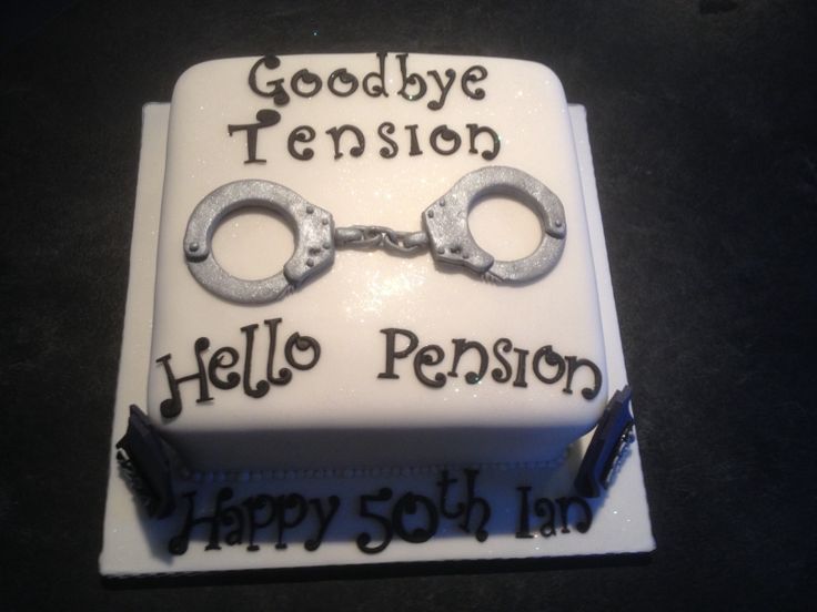 Police Officer Retirement Cake