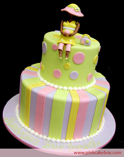 Pregnant Mommy Baby Shower Cake