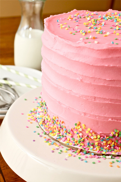 Pretty Pink Birthday Cake Vanilla Bean