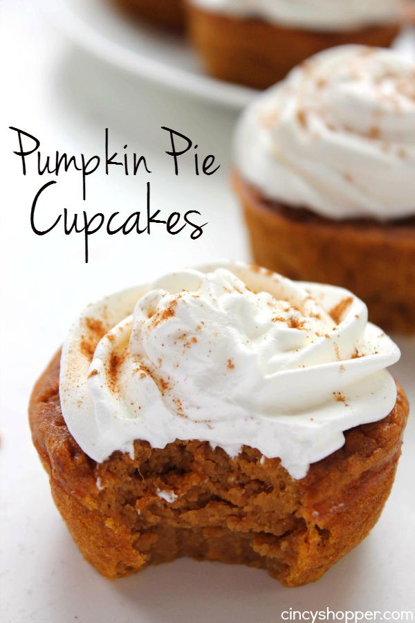 Pumpkin Pie Cupcakes