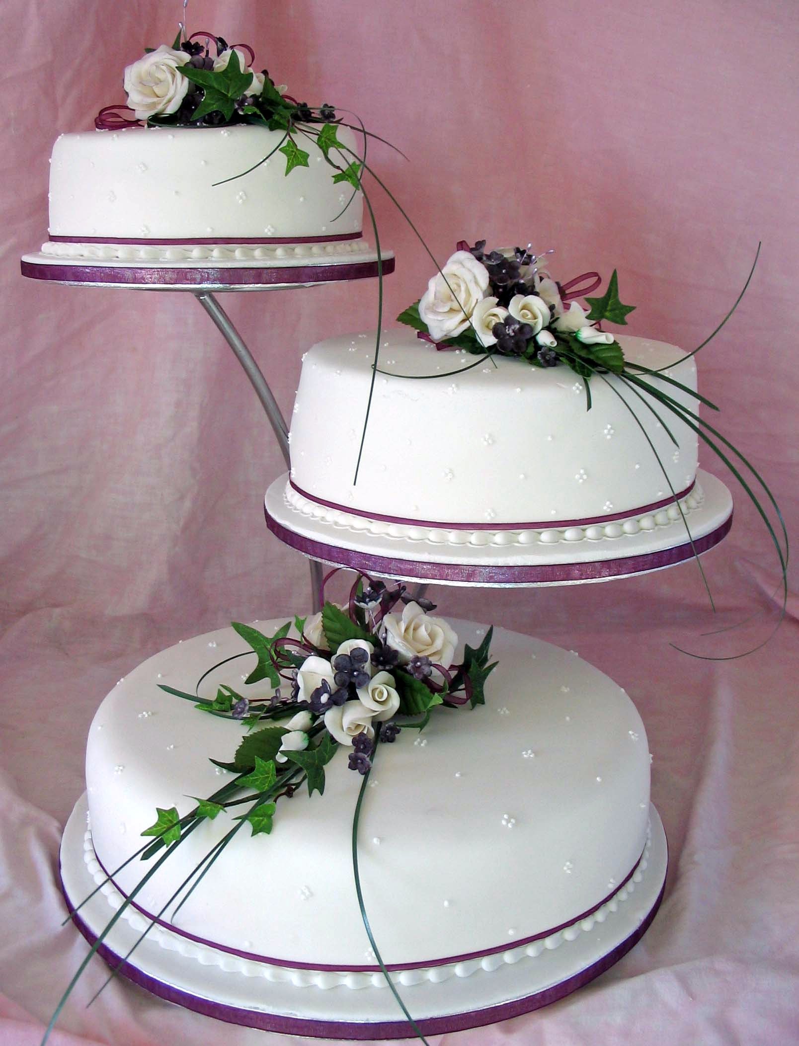 Purple Waterfall Wedding Cake Purple Waterfall Wedding Cake