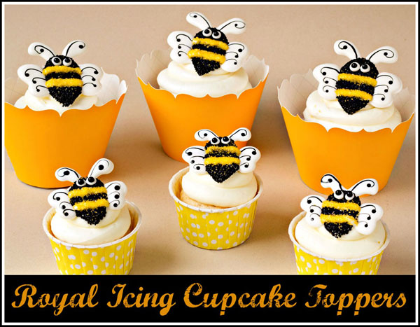 Royal Icing Cupcake Toppers