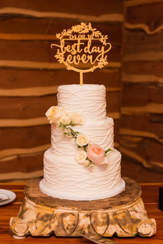 Rustic Western Wedding Cake