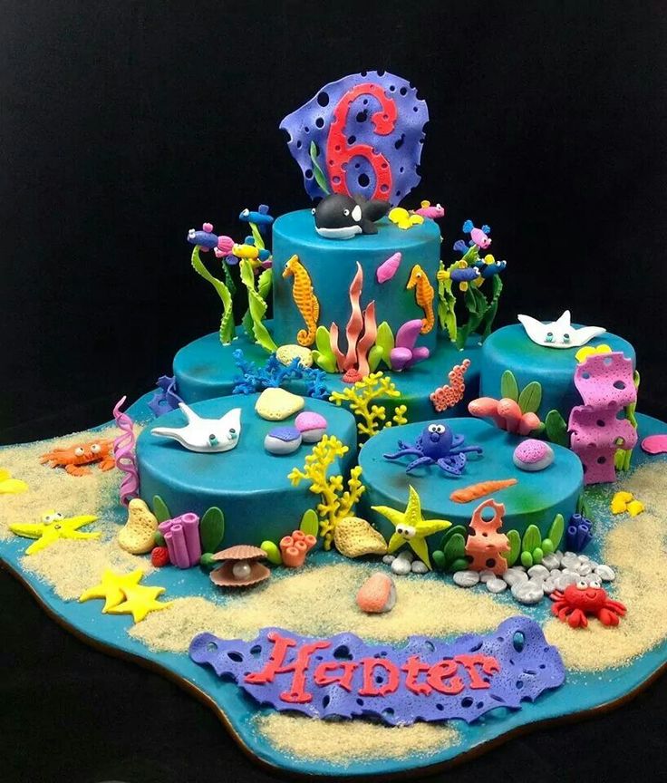 Sea Life Birthday Cake