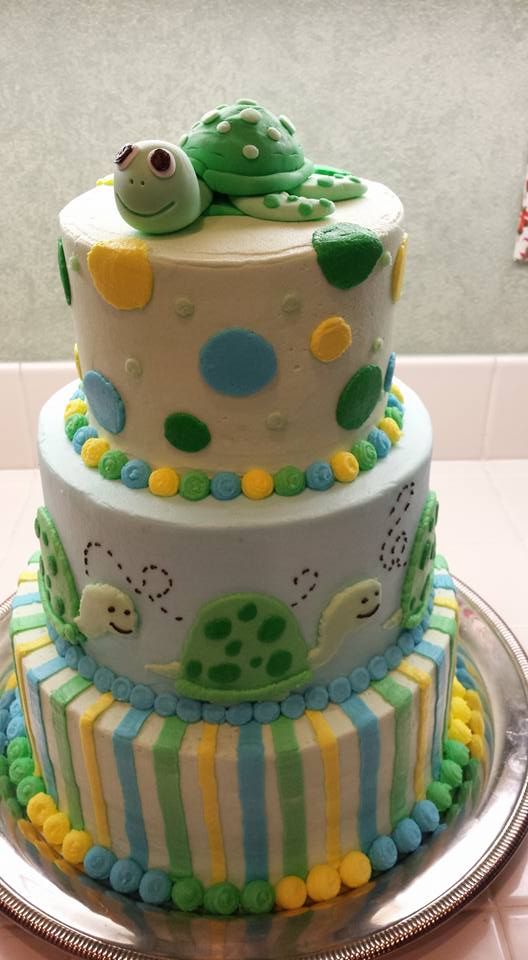 Sea Turtle Baby Shower Cake Sea Turtle Baby Shower Cake