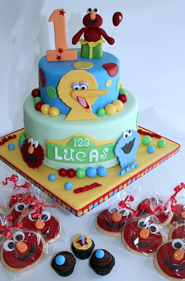 Sesame Street Birthday Cake