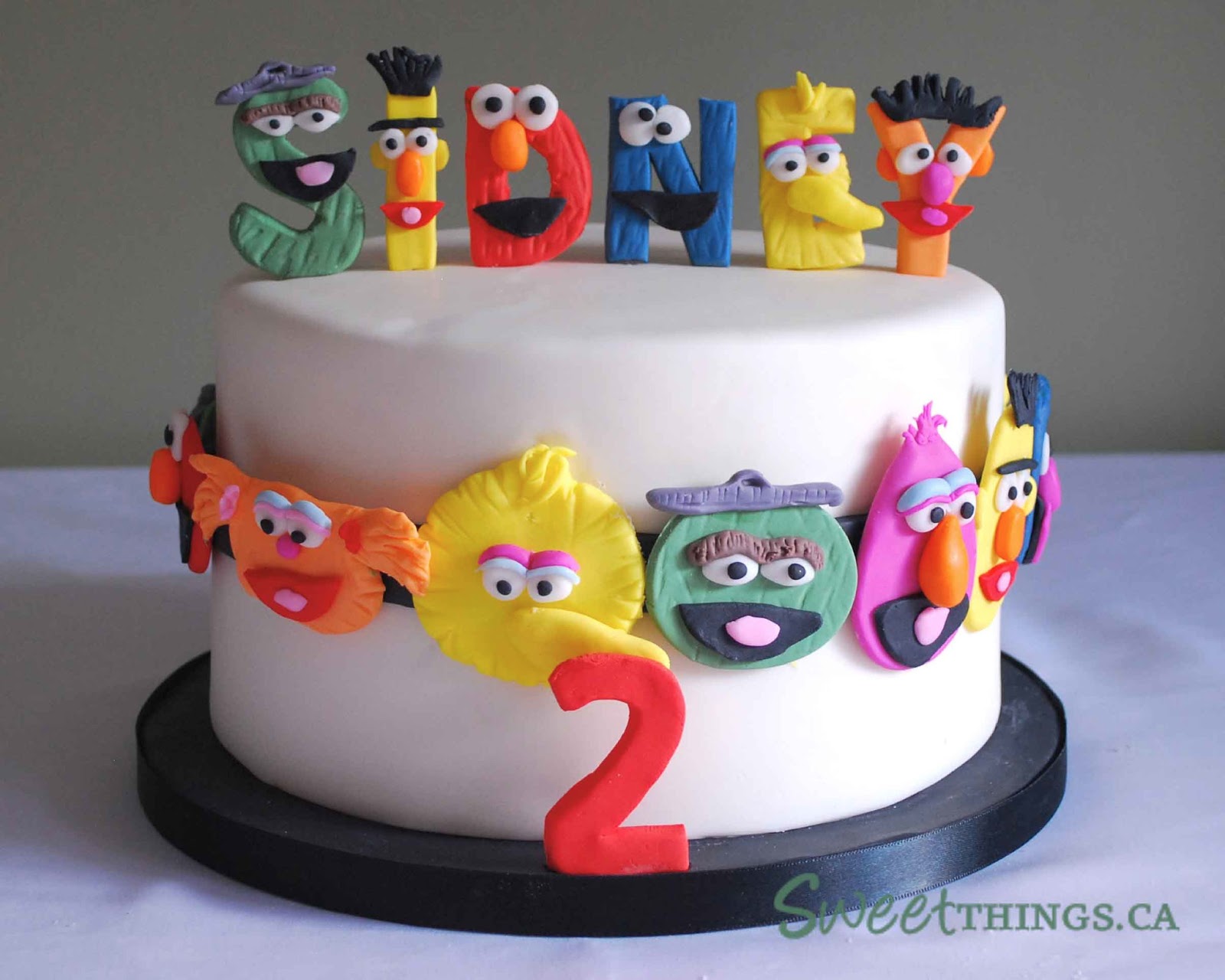 Sesame Street Character Cake
