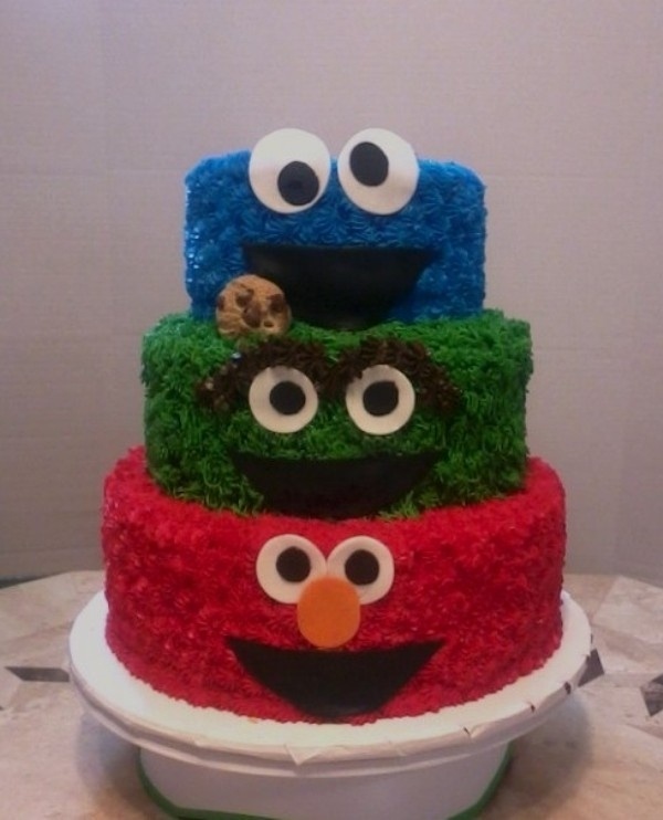 Simple Sesame Street Cake