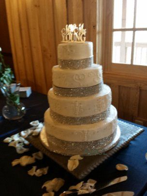 Small Wedding Cakes with Bling