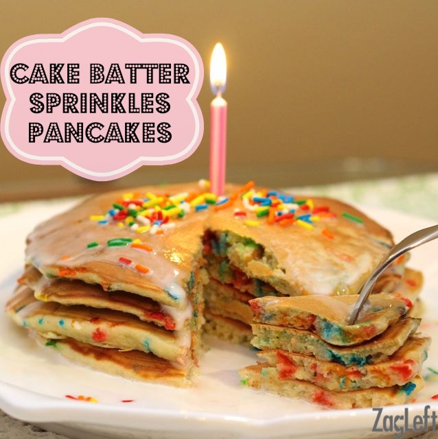 Sprinkle Cake Pancakes Recipe