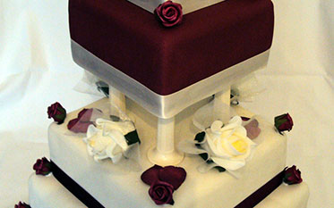 Square Wedding Cake