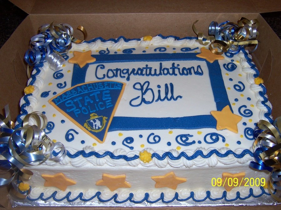 State Police Retirement Cake