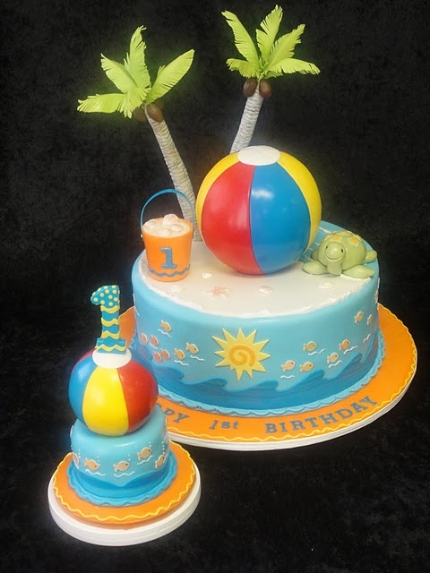 Sun Fun Birthday Cake