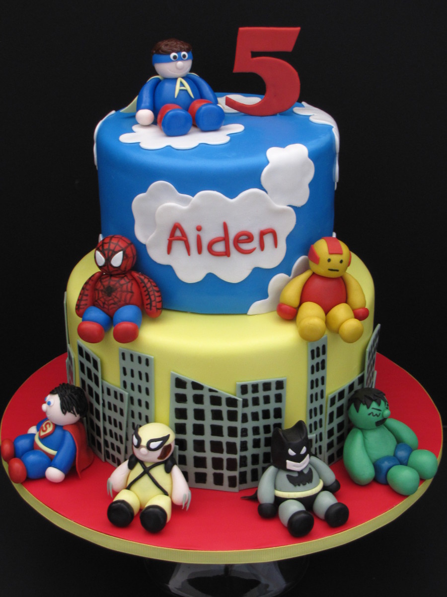 Superhero Birthday Cake