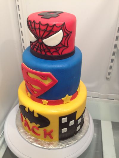 Superhero Fondant Cake