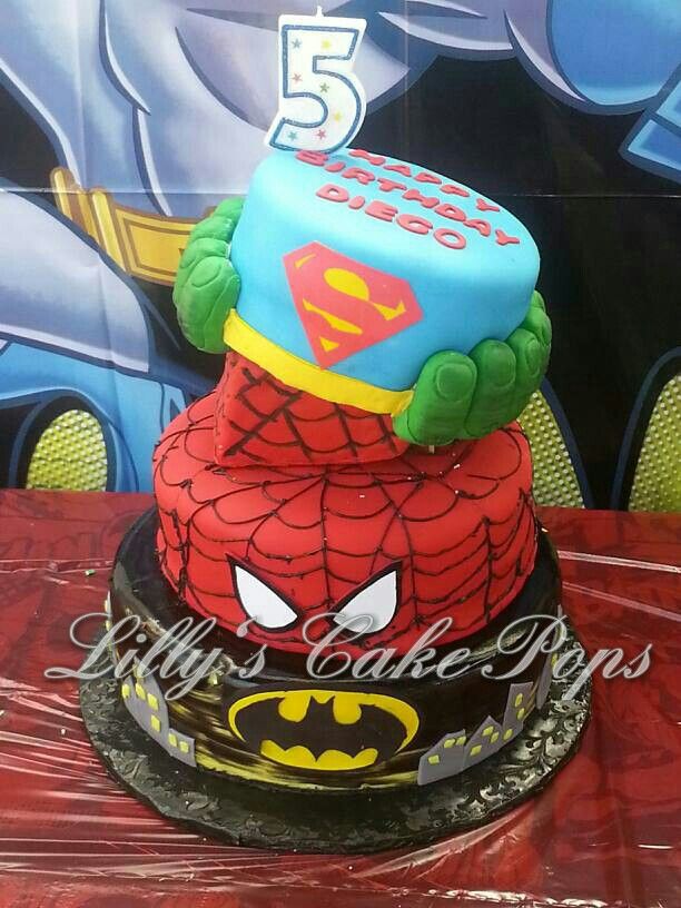 Superhero Fondant Cake Superhero Fondant Cake