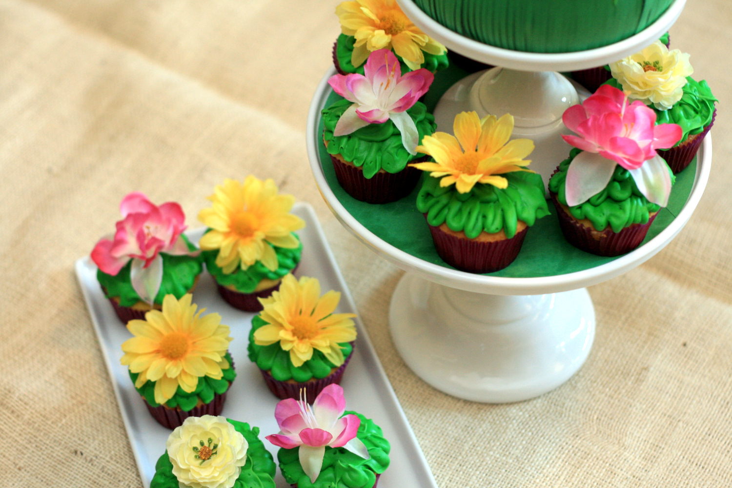 Tangled Birthday Cake and Cupcakes