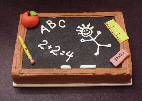 Teacher Chalkboard Cake