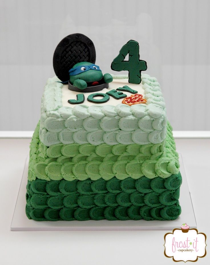 Teenage Mutant Ninja Turtles Birthday Cake