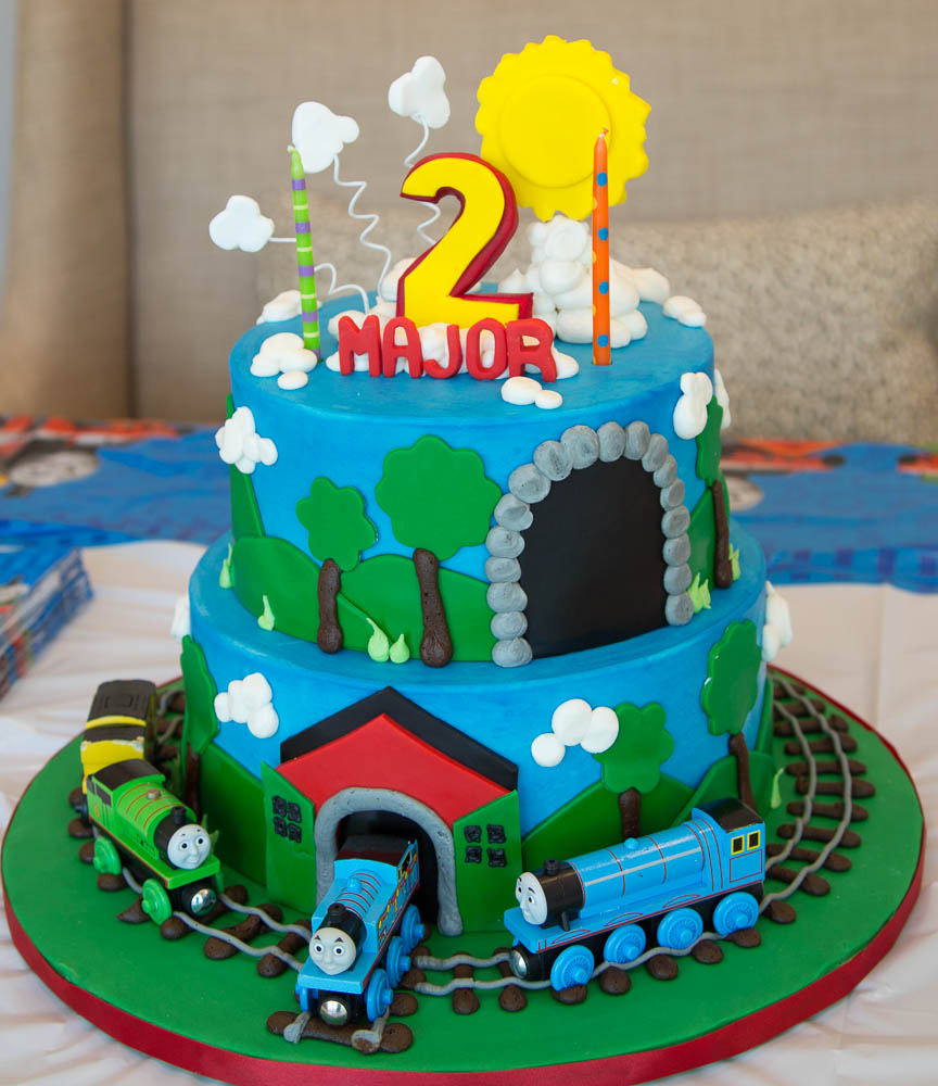 Thomas the Train 2nd Birthday Cake