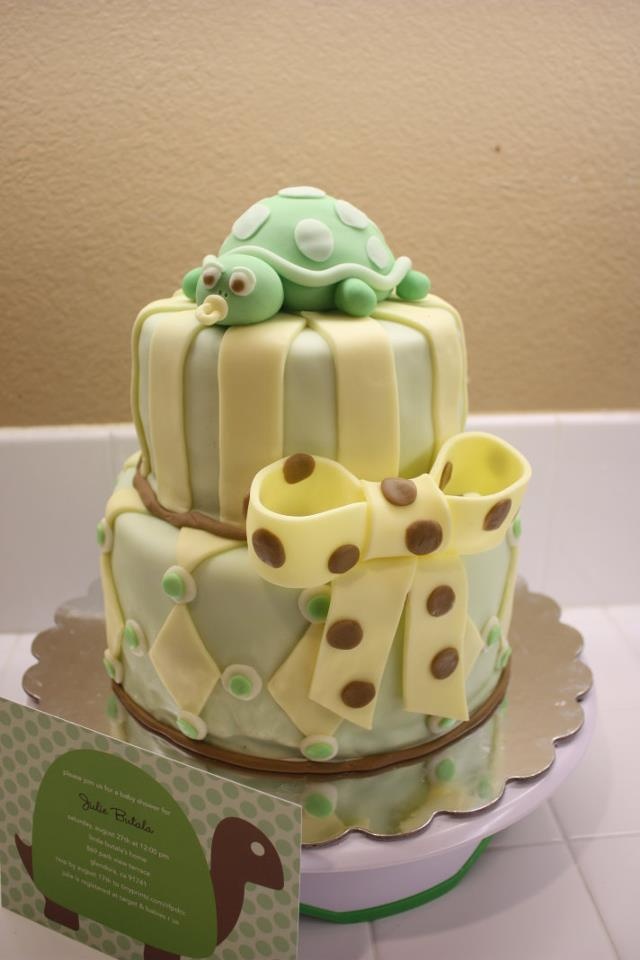 Turtle Baby Shower Cake Turtle Baby Shower Cake