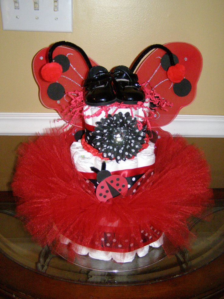 Tutu Baby Shower Diaper Cake Tutu Baby Shower Diaper Cake