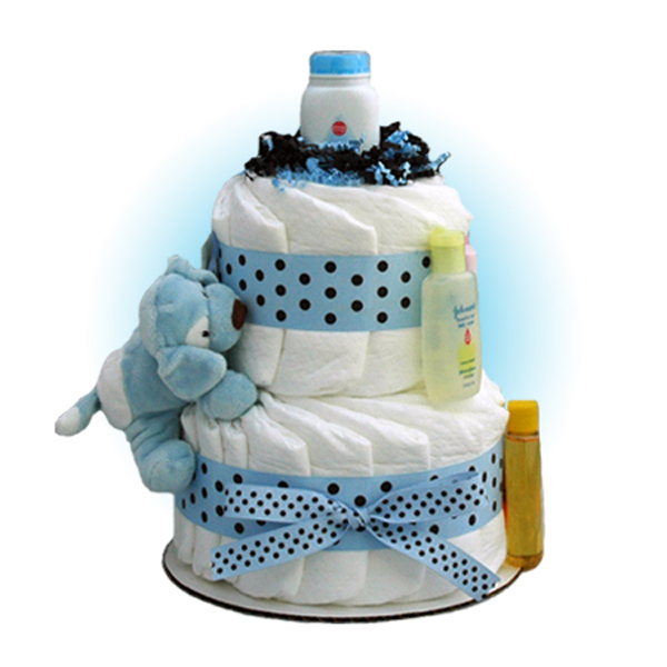 Two Tier Diaper Cake Two Tier Diaper Cake
