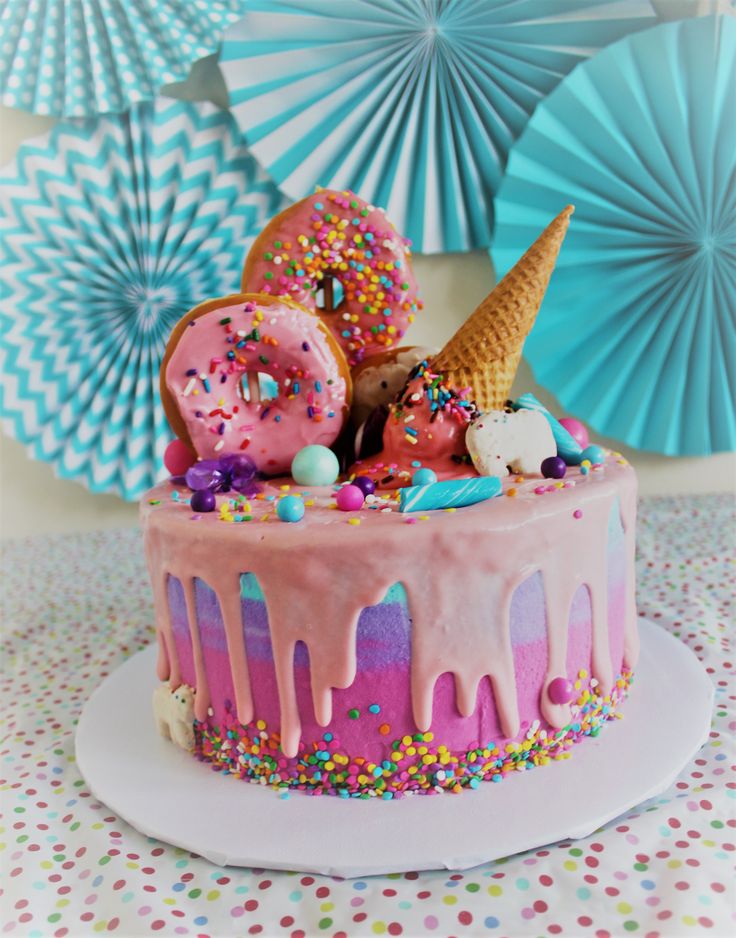 Unicorn Ice Cream Cake