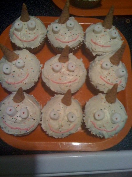 Unicorn with Ice Cream Cones Cupcakes Unicorn with Ice Cream Cones Cupcakes