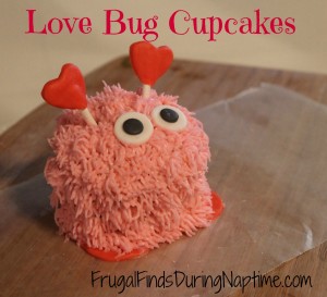 Valentine Love Bug Cupcakes