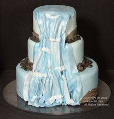 Waterfall Wedding Cake