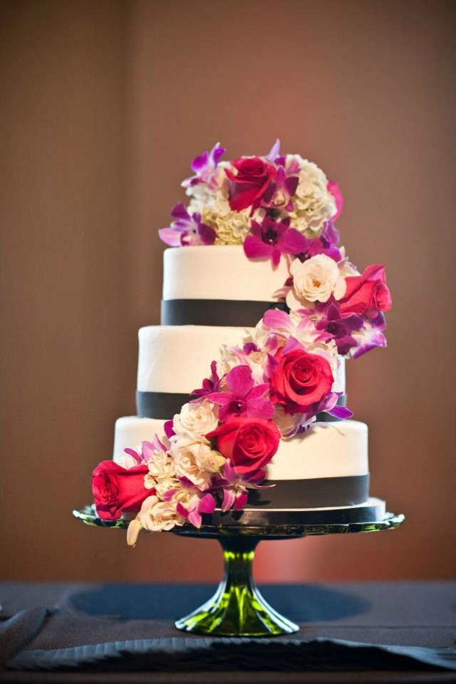 Wedding Cake with Waterfall