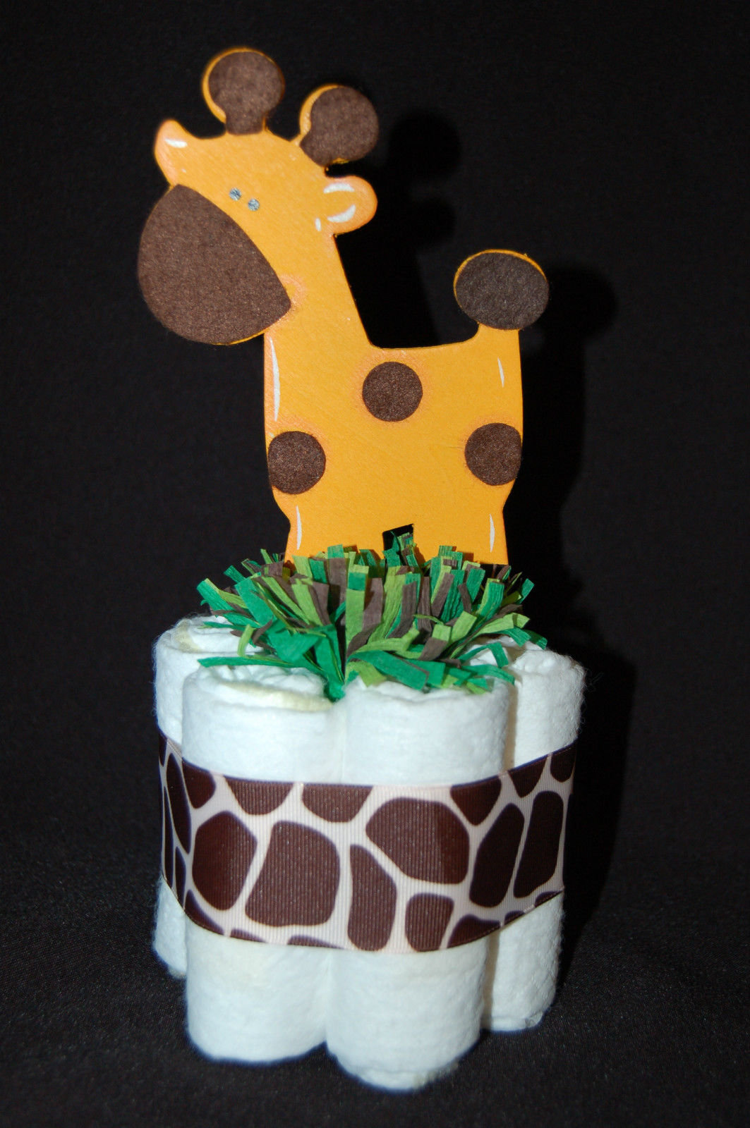 Zoo Animal Baby Shower Diaper Cake
